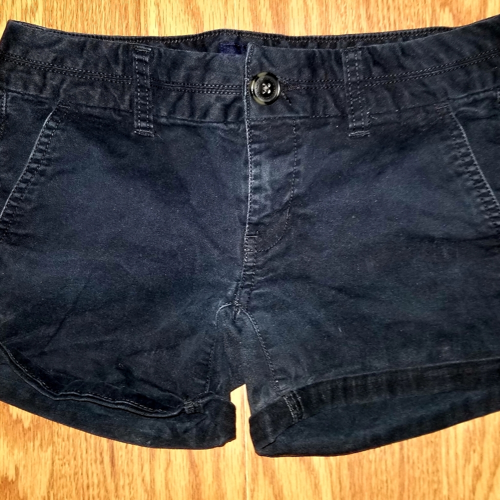 American Eagle Outfitters Midi Stretch Black Short